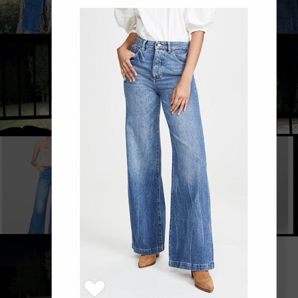 DL1961 Hepburn “Strauss” wide leg, high waist jean